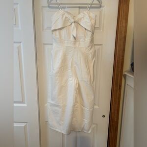 Greylin Cream Strapless Jumpsuit